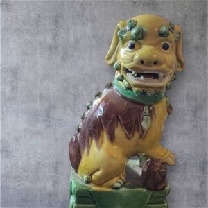 💚Vintage Chinese Porcelain Foo Dog Figurine